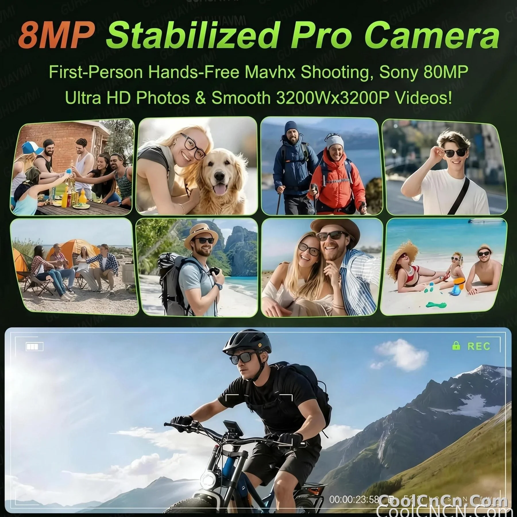 2026 AI Smart Glasses 1080P HD Camera Video Recorder Voice Translation Wireless Audio WiFi Sync Touch Eyewear for Travel Men Use - detail