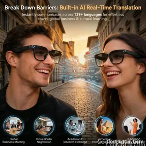 2026New 800W Pixel 4K HD Camera Smart Glasses AI Translation ChatGPT Music Play Voice Dual Microphone BT Call Sunglass Men Woman - view 4