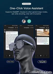 2026New 800W Pixel 4K HD Camera Smart Glasses AI Translation ChatGPT Music Play Voice Dual Microphone BT Call Sunglass Men Woman - view 13