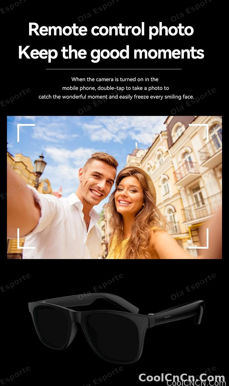 2026 Smart Glasses AI Voice Intelligent Bluetooth Call Music Playback Glasses Touch Headset UV Protection Sunglasses Man Women - detail