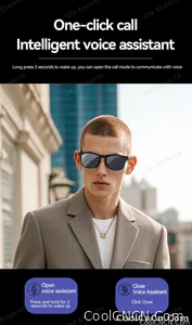 2026 Smart Glasses AI Voice Intelligent Bluetooth Call Music Playback Glasses Touch Headset UV Protection Sunglasses Man Women - view 12