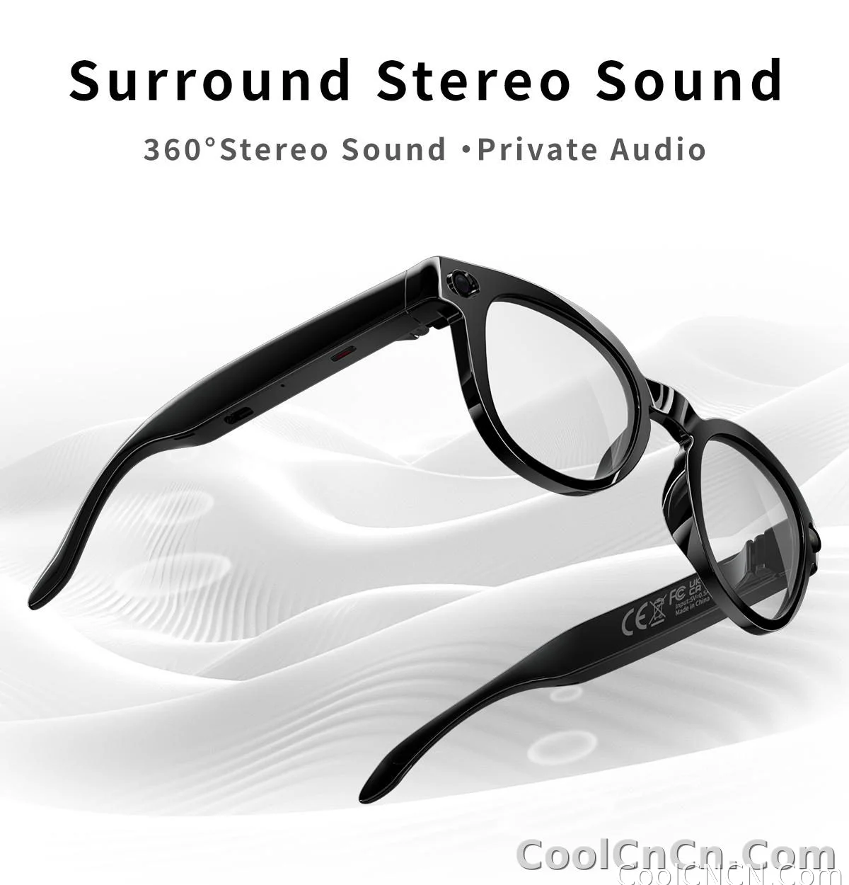 AI Smart Glasses 8MP HD Camera Video Recording AI Translation Voice Assistant TR90 Ultralight Bluetooth Call Music Smart Eyewear - detail