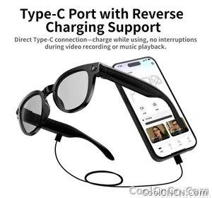 AI Smart Glasses 8MP HD Camera Video Recording AI Translation Voice Assistant TR90 Ultralight Bluetooth Call Music Smart Eyewear - view 22