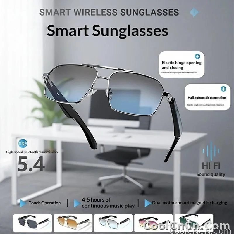 Smart Glasses Real Time Translation Wireless Bluetooth Touch Call Sports For Men Music Smart Glasses With Translator - detail