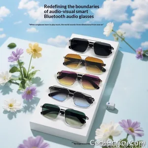Smart Glasses Real Time Translation Wireless Bluetooth Touch Call Sports For Men Music Smart Glasses With Translator - view 8