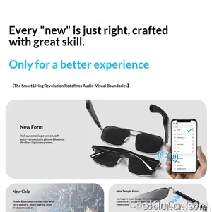 Smart Glasses Real Time Translation Wireless Bluetooth Touch Call Sports For Men Music Smart Glasses With Translator - view 9