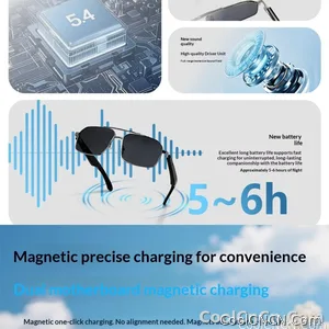 Smart Glasses Real Time Translation Wireless Bluetooth Touch Call Sports For Men Music Smart Glasses With Translator - view 10