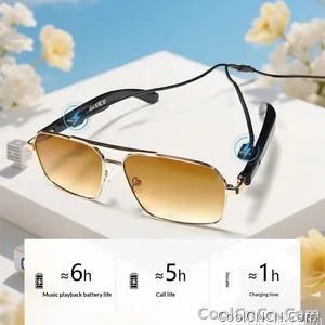Smart Glasses Real Time Translation Wireless Bluetooth Touch Call Sports For Men Music Smart Glasses With Translator - view 11