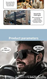 Smart Glasses SG20 Pro AI Intelligent Driver Sunglasses Touch Earphone with 144 Languages Online Translation for Men Women - view 12