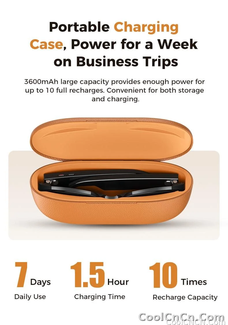 2026 AI Smart Glasses M02 Ultra 1080P HD Camera ChatGPT 3600mAh Charging 800W Camera 32GB Translation Music POV Video Sunglasse - detail