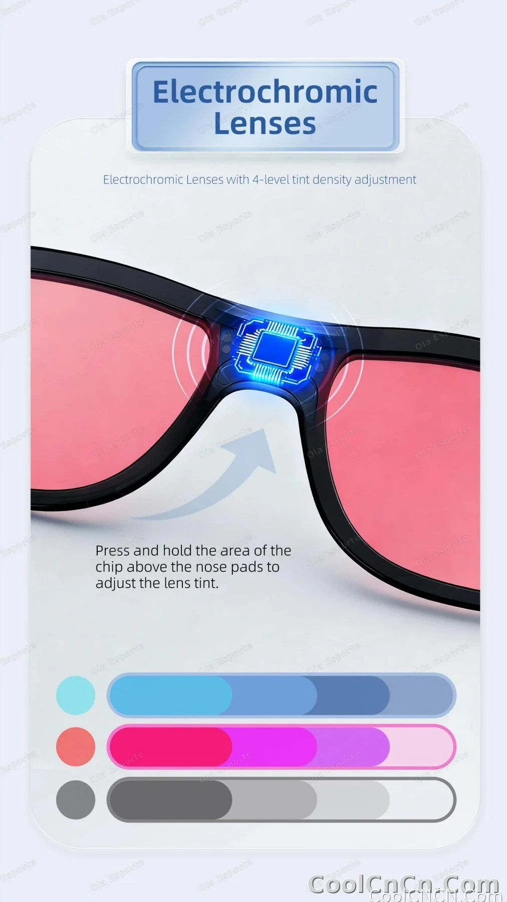 2026 Smart Audio Glasses Touch Control Color Changing Lens Dual Microphone Noise Reduction AI translation Bluetooth Sunglasses - detail