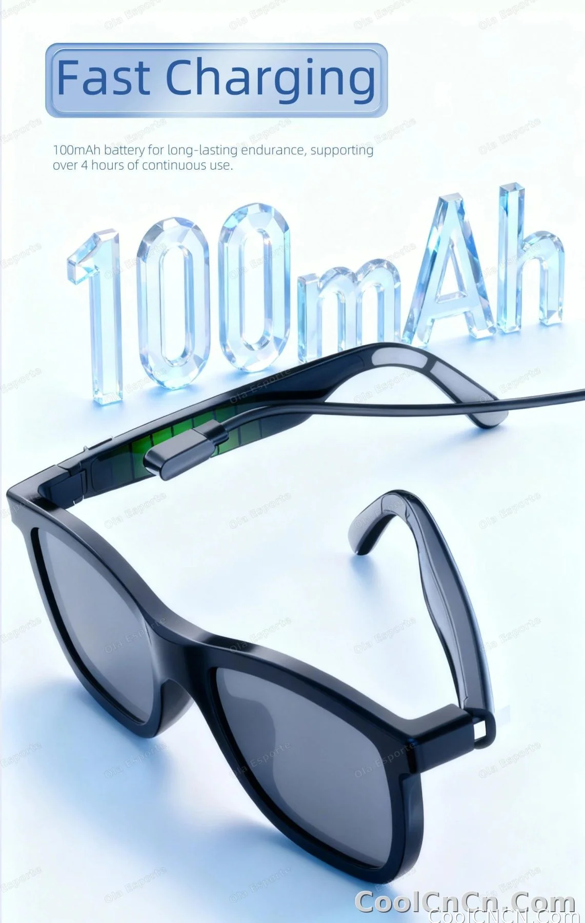 2026 Smart Audio Glasses Touch Control Color Changing Lens Dual Microphone Noise Reduction AI translation Bluetooth Sunglasses - detail