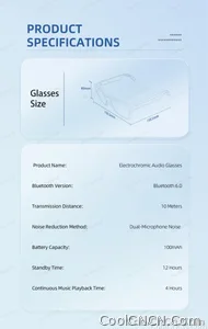 2026 Smart Audio Glasses Touch Control Color Changing Lens Dual Microphone Noise Reduction AI translation Bluetooth Sunglasses - view 19