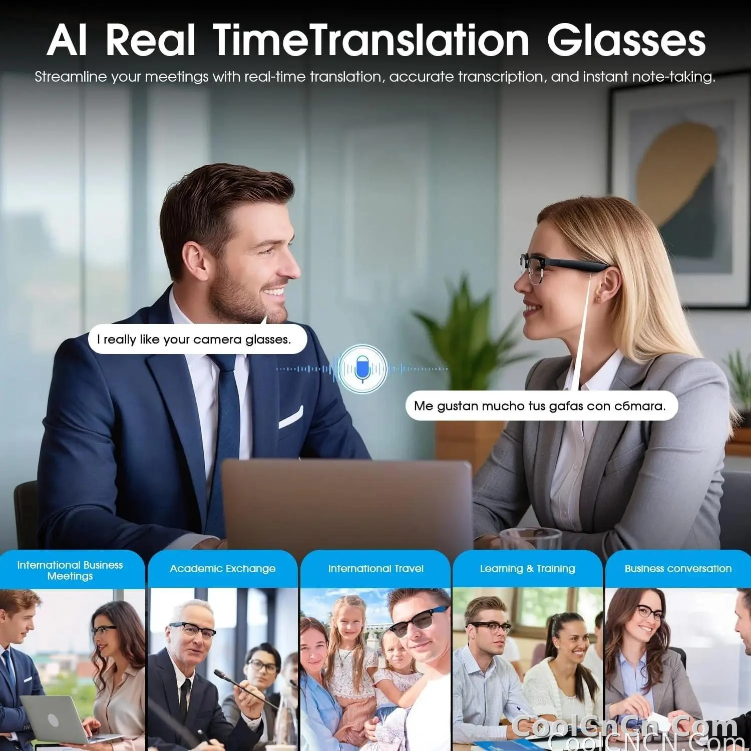 New Upgrade 800W Pixel Smart Glasses With Camera Video Recording AI Photo Recognition Call Language Translation Voice Sunglasses - detail