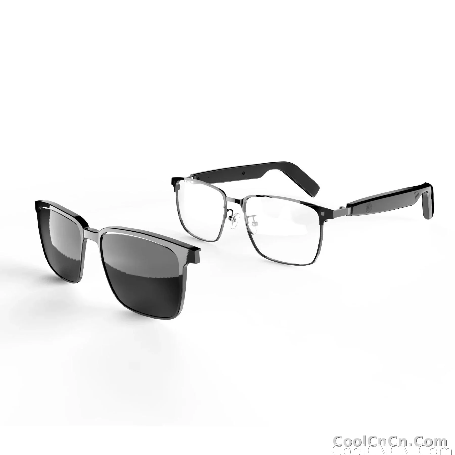 SG-20 Pro TWS 2-in-1 Smart Bluetooth Glasses - Convertible Sunglasses & Clear Lenses, Wireless Audio, Touch Control