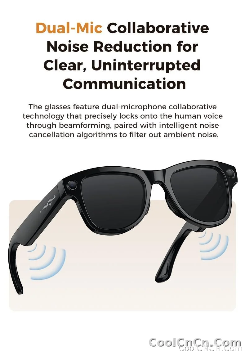 2026 New 3600mAh Battery AI Glasses Men 800W 4k Camera 32G Memory Photos&Video 160+Translation ChatGPT Music Smart Glasses Women - detail