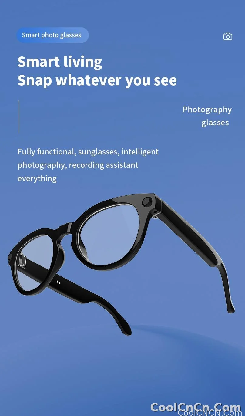 Smart Glasses Camera Glasses BT Call Music Touch Sunglasses Voice Assistant Video Recording WIFI AI Glasses Translator - detail