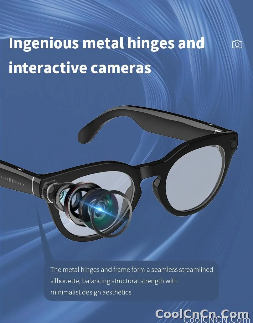 Smart Glasses Camera Glasses BT Call Music Touch Sunglasses Voice Assistant Video Recording WIFI AI Glasses Translator - detail