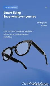 Smart Glasses Camera Glasses BT Call Music Touch Sunglasses Voice Assistant Video Recording WIFI AI Glasses Translator - view 8