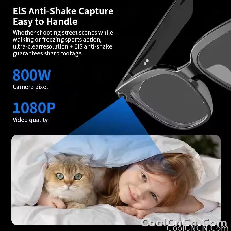 2026 Smart AI Glasses Men New 4K HD 800W pixel Camera 32GB Memory 120+ Translation ChatGPT Music Shoot Photos &Video Sunglasses - detail