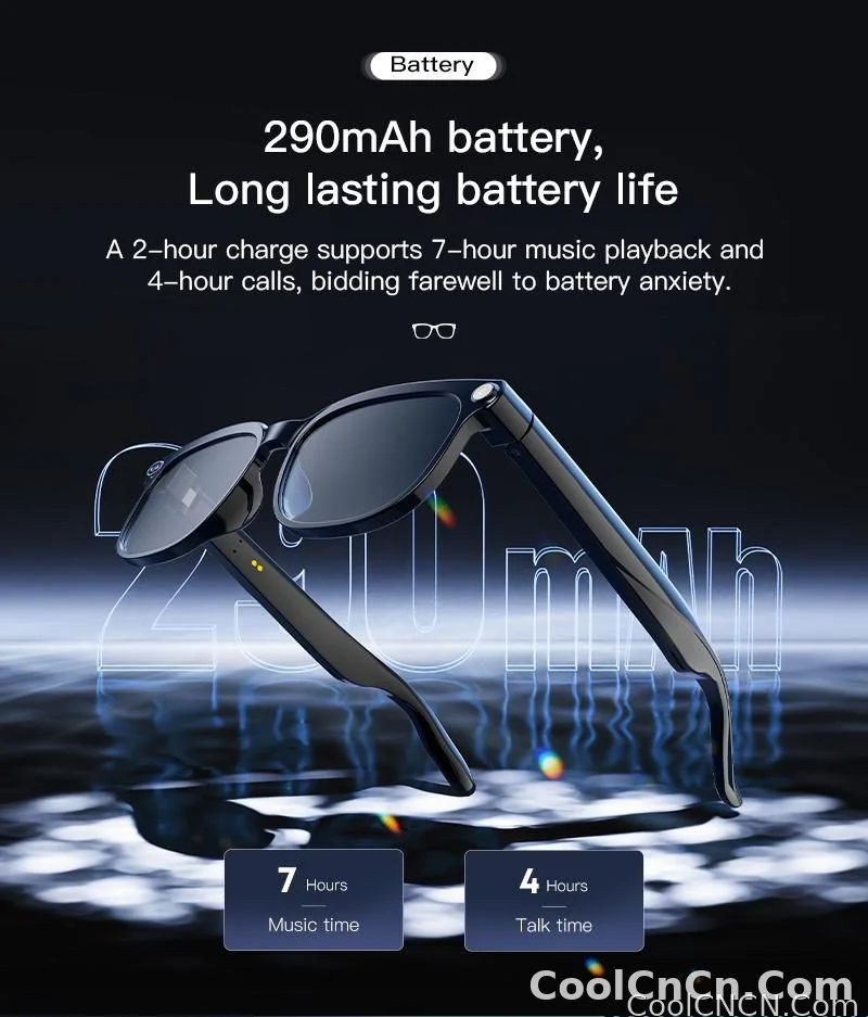 2026 Smart AI Glasses Men New 4K HD 800W pixel Camera 32GB Memory 120+ Translation ChatGPT Music Shoot Photos &Video Sunglasses - detail