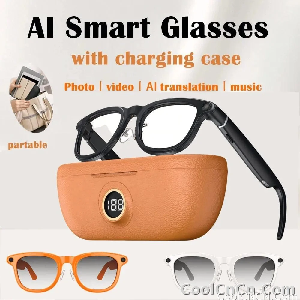 2026 New 6K HD AI Smart Glasses Chat GPT 800MP Camera Bluetooth Call 290mAh Battery 32GB Voice Assistant Control Smart Glasses
