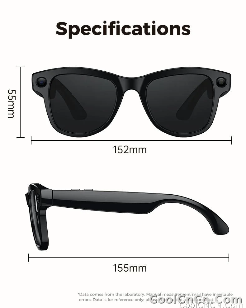 AI Camera Glasses 2026 New 1080P Video Recorder Bluetooth Audio Open Ear Music Voice Control WiFi Sync Smart Eyewear Outdoor Use - detail