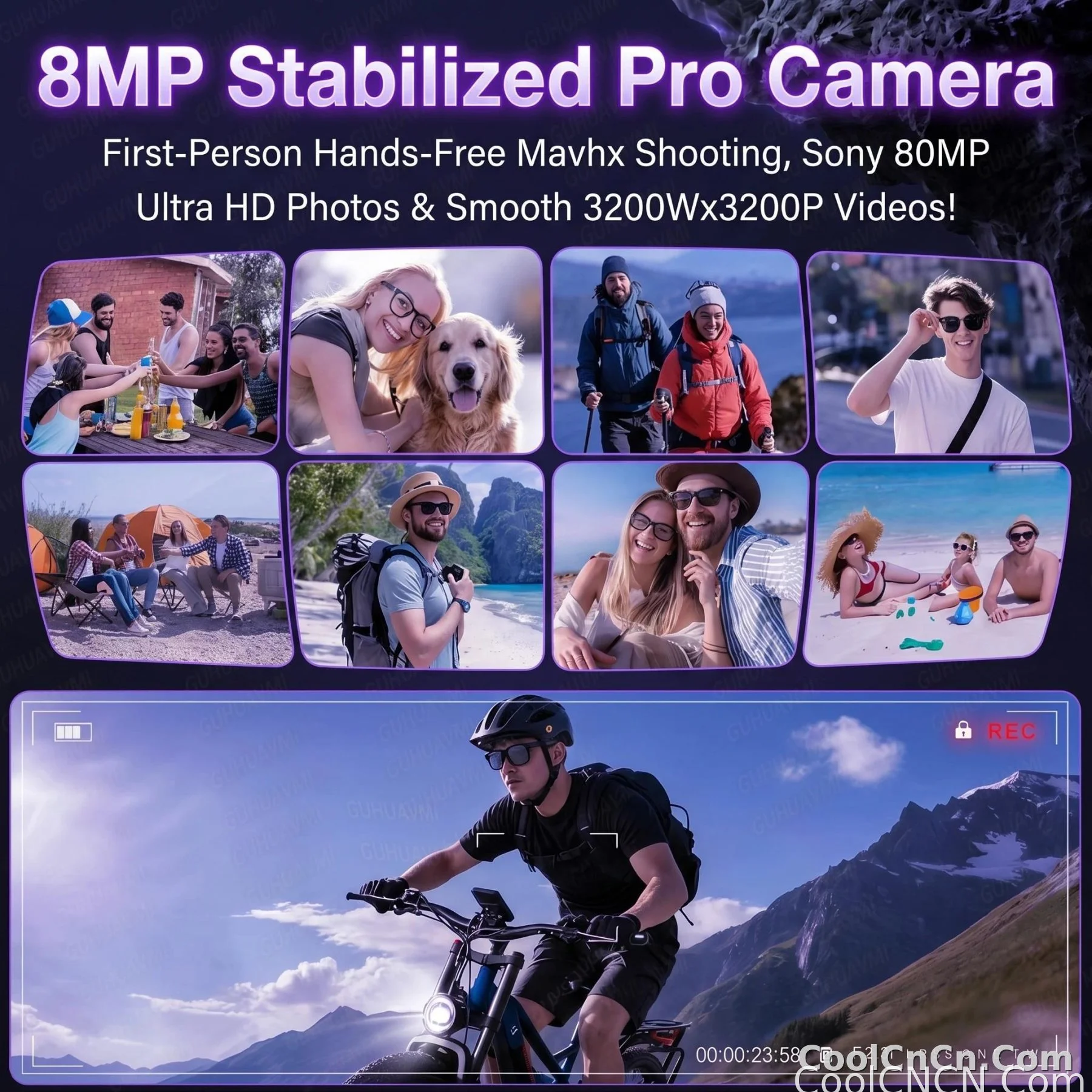 2026 New AI Video Glasses 1080P HD Camera Recorder Bluetooth Audio Voice Control Touch WiFi Sync Smart Glasses for Travel Use HD - detail