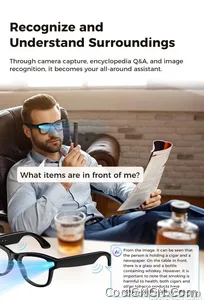 2026 New AI Video Glasses 1080P HD Camera Recorder Bluetooth Audio Voice Control Touch WiFi Sync Smart Glasses for Travel Use HD - view 20
