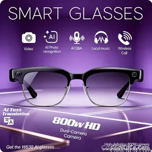 2026 New 8K HD AI Smart Glasses Men with Chat GPT 800MP Camera Bluetooth Call AI Translation Voice Assistant Control Unisex Sung - view 1