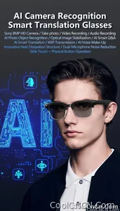 2026 New 8K HD AI Smart Glasses Men with Chat GPT 800MP Camera Bluetooth Call AI Translation Voice Assistant Control Unisex Sung - view 8