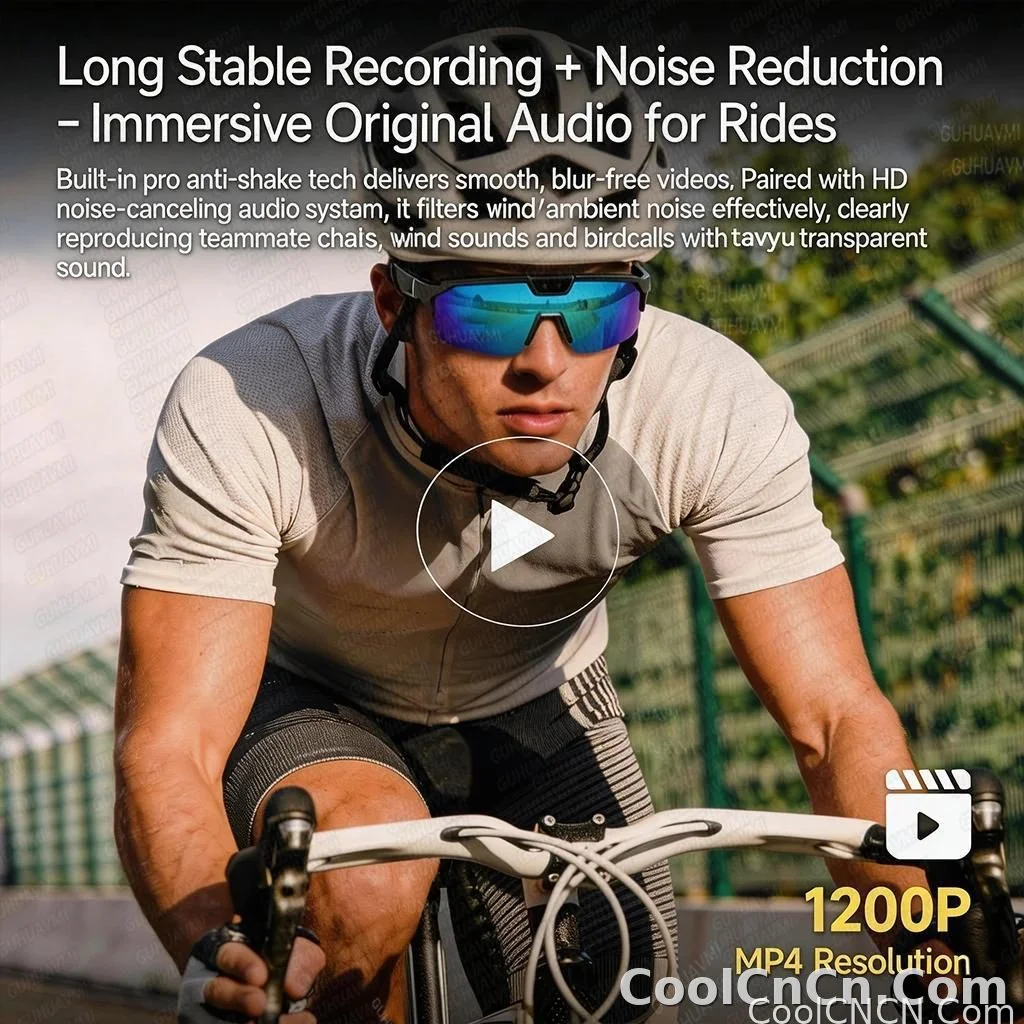 2026 New AI Sport Cycling Smart Glasses 80MP Camera 1200P HD Video Bluetooth 5.3WiFi Open Ear Riding Speaker Real-Time Translate - detail