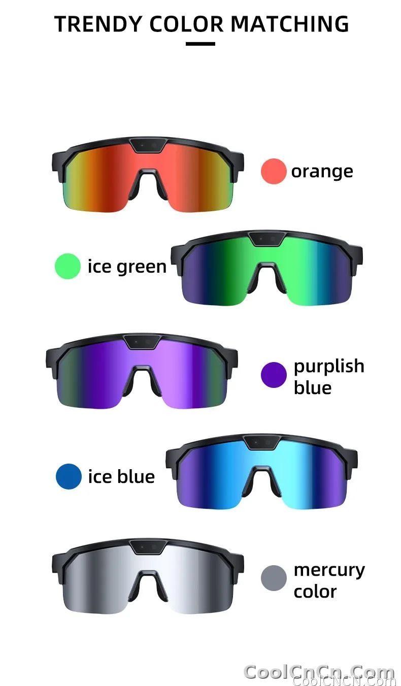 2026 New AI Sport Cycling Smart Glasses 80MP Camera 1200P HD Video Bluetooth 5.3WiFi Open Ear Riding Speaker Real-Time Translate - detail
