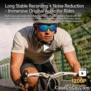2026 New AI Sport Cycling Smart Glasses 80MP Camera 1200P HD Video Bluetooth 5.3WiFi Open Ear Riding Speaker Real-Time Translate - view 6
