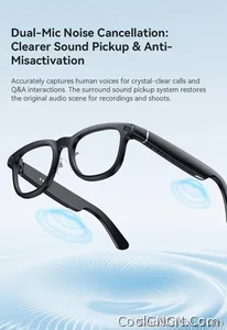 AI Smart Audio image Glasses, 3600mAh Charging Case, Hands-Free Call, Open-Ear Headphones, for Driving, Running, Daily Use - view 22