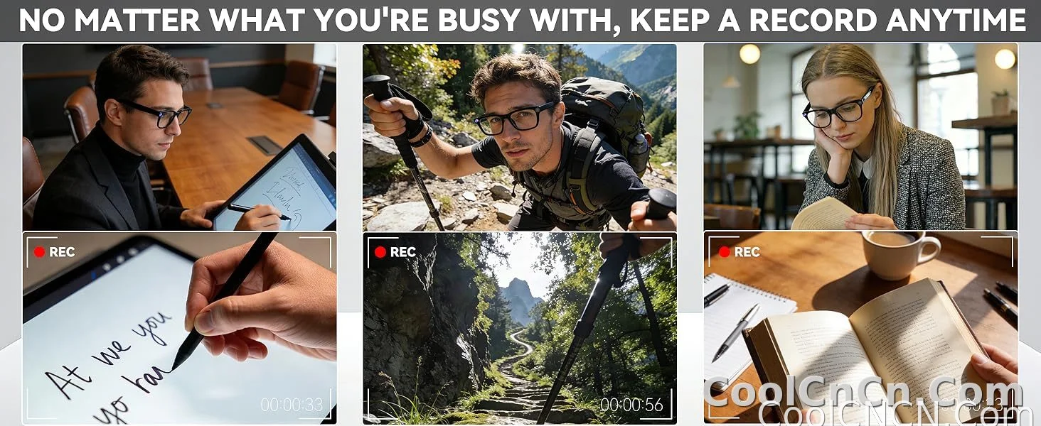 AI Smart Glasses 8MP HD Camera Sunglasses Audio AI Voice Assistant Real-Time Translation Vlog Eyeglasses for Daily Work Travel - detail