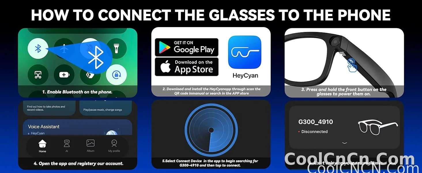 AI Smart Glasses 8MP HD Camera Sunglasses Audio AI Voice Assistant Real-Time Translation Vlog Eyeglasses for Daily Work Travel - detail