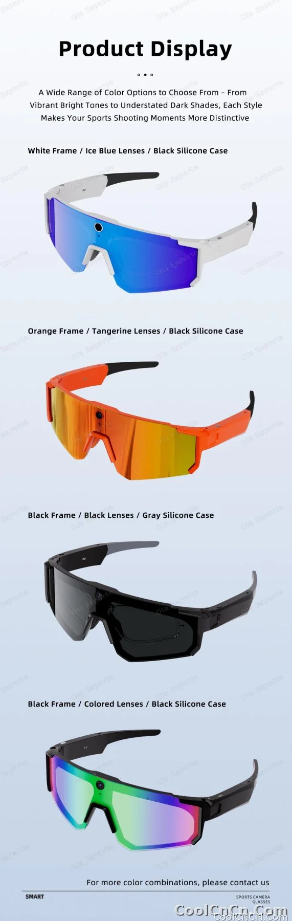 2026 New 4K HD AI Smart Cycling Glasses Men 800MP Camera Goggle BT Call AI Translation Voice Assistant Control Sunglasses Women - detail