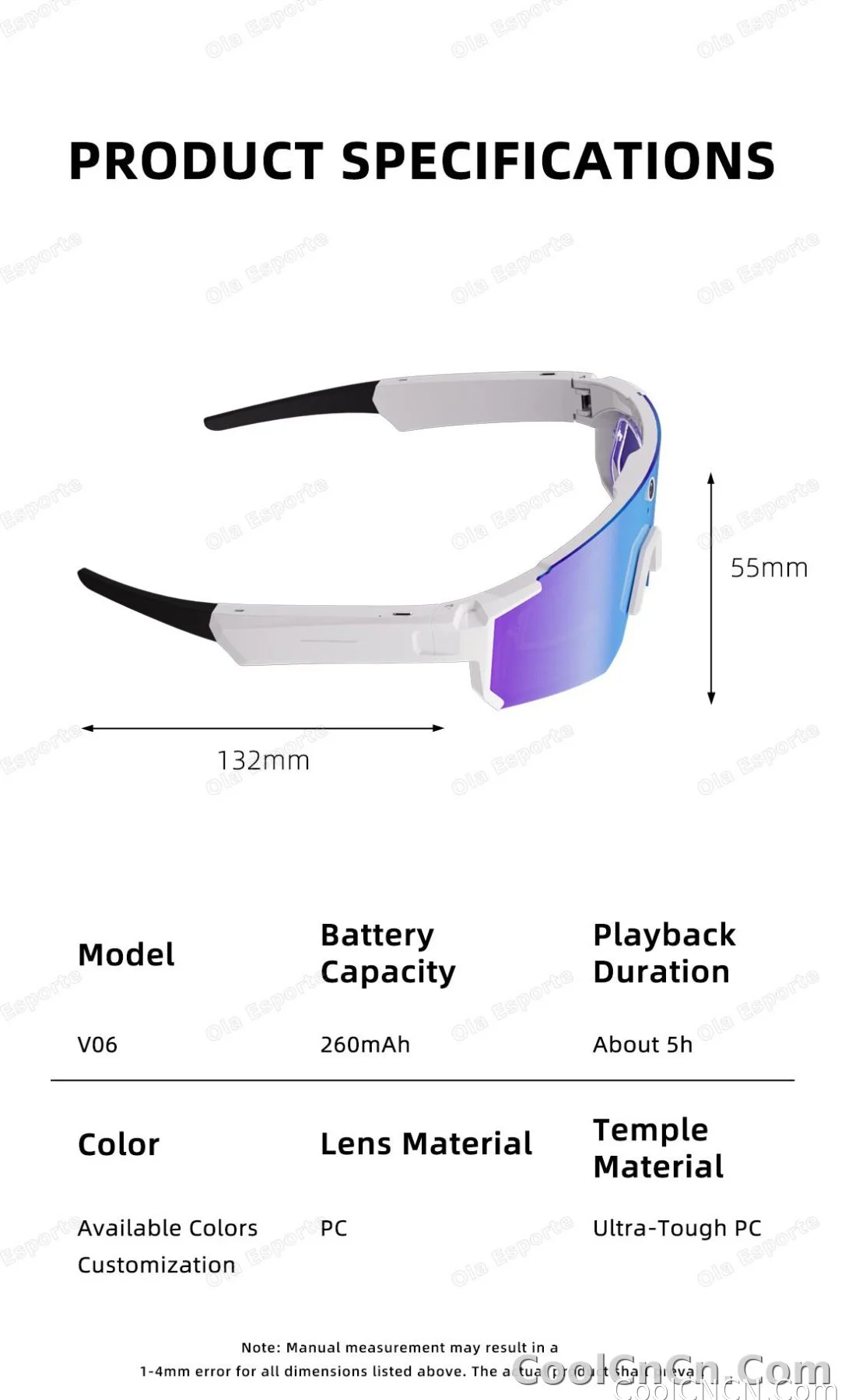 2026 New 4K HD AI Smart Cycling Glasses Men 800MP Camera Goggle BT Call AI Translation Voice Assistant Control Sunglasses Women - detail