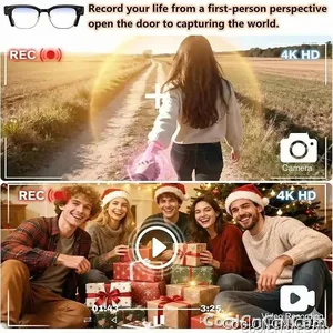 AI Smart Glasses Translation 800W Pixel Camera Video Music Player Call Business 8K Sunglasses Glasses Men For Travel Work 2026 - view 6