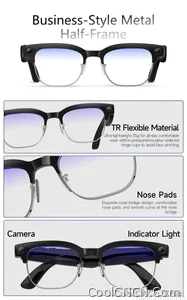 AI Smart Glasses Translation 800W Pixel Camera Video Music Player Call Business 8K Sunglasses Glasses Men For Travel Work 2026 - view 10