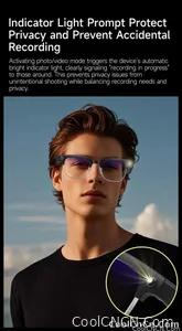 AI Smart Glasses Translation 800W Pixel Camera Video Music Player Call Business 8K Sunglasses Glasses Men For Travel Work 2026 - view 12