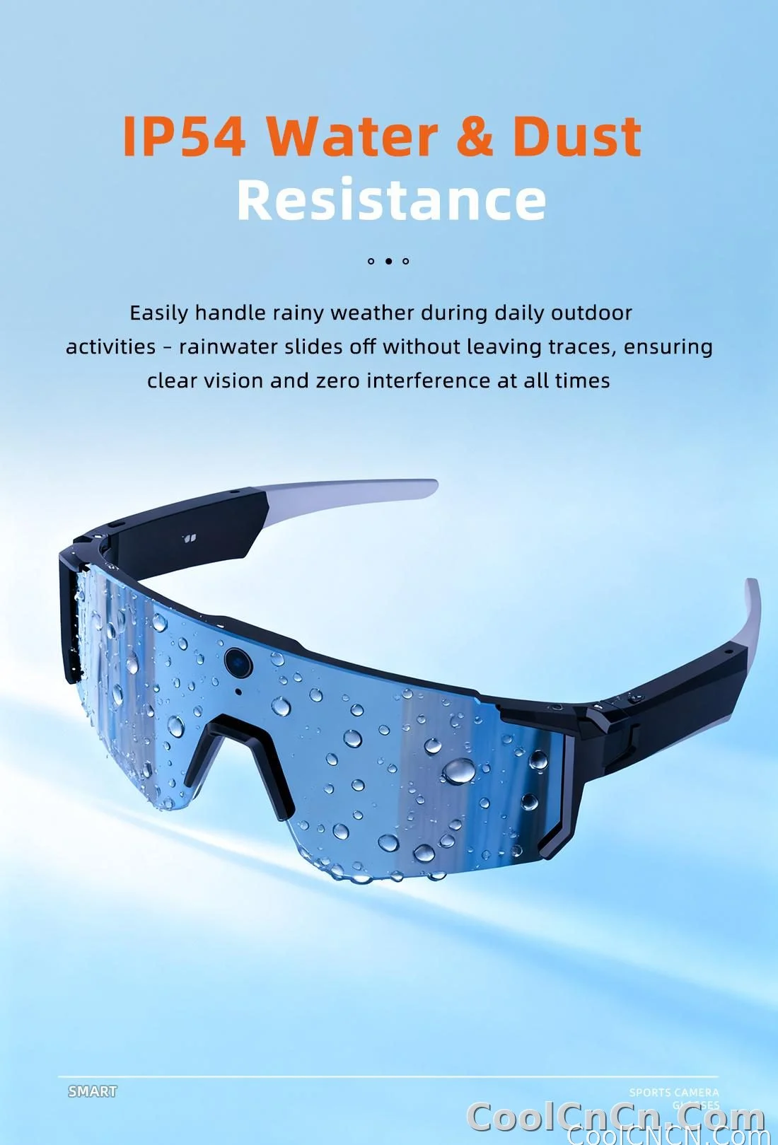 2026 New AI smart shooting&recording glasses with 800W camera, HD anti-shake bicycle riding shooting artifact, windproof goggles - detail