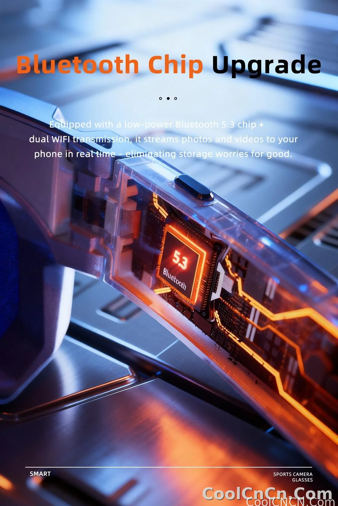 2026 New AI smart shooting&recording glasses with 800W camera, HD anti-shake bicycle riding shooting artifact, windproof goggles - detail
