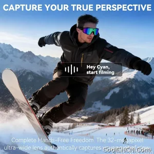 2026 New AI smart shooting&recording glasses with 800W camera, HD anti-shake bicycle riding shooting artifact, windproof goggles - view 4