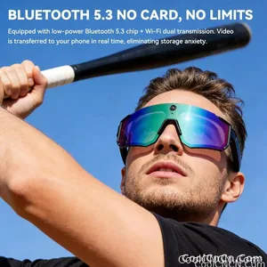 2026 New AI smart shooting&recording glasses with 800W camera, HD anti-shake bicycle riding shooting artifact, windproof goggles - view 7