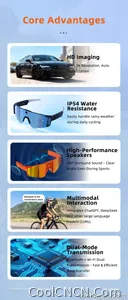 2026 New AI smart shooting&recording glasses with 800W camera, HD anti-shake bicycle riding shooting artifact, windproof goggles - view 9