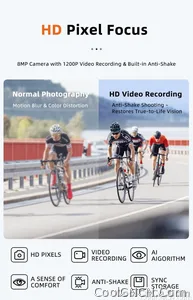 2026 New AI smart shooting&recording glasses with 800W camera, HD anti-shake bicycle riding shooting artifact, windproof goggles - view 16