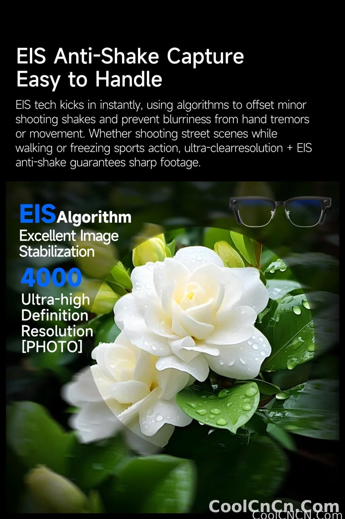 4K 800W HD Camera AI Smart Glasses 2026 ChatGPT Record Video Languages Translation Music Player Sunglasses Glasses With Camera - detail