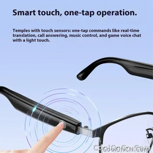 AI Glasses For Men languages Real Time Translation Wireless Bluetooth Touch Call Meeting Sports Music Smart Glasses - view 11